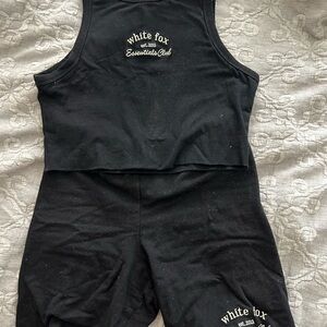 White Fox Boutique Black Crop Top